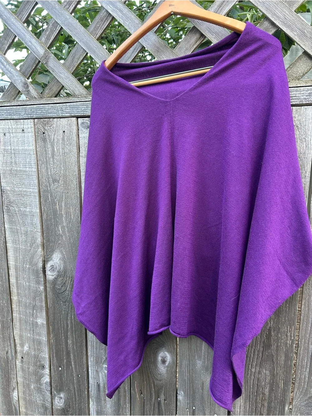 Kerisma Purple Knit Poncho
